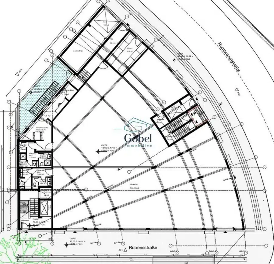 Grundriss EG - Erstbezug! Ladenflächen im KfW-55-Neubau - provisionsfrei in Berlin-Schöneberg zu vermieten!