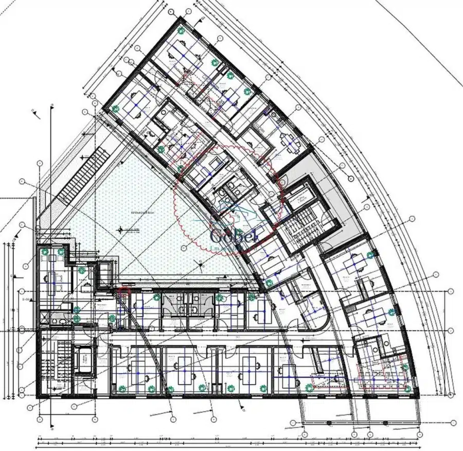 Grundriss - Erstbezug! Büroflächen im KfW-55-Neubau - provisionsfrei in Berlin-Schöneberg zu vermieten!